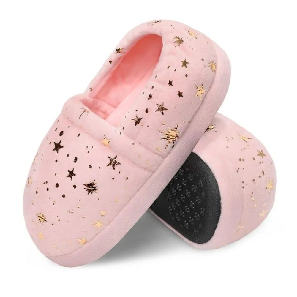 New, Girls Slippers Memory Foam House Slippers Non-slip Indoor Toddler 7/8*